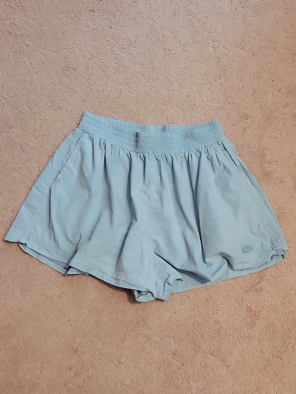 Lacoste Lightweight Elastic Waist Pull On Shorts Mint Green 36